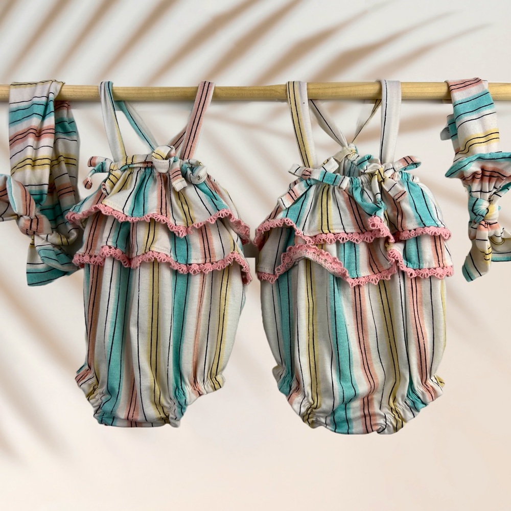 Jessica Simpson 3-6M Baby Girl Rompers *SOLD AS SET*